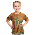 Australia Bottlebrush Kid T Shirt Callistemon Aussie Native Flowers Indigenous Art - Aussie Hoodie