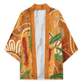 Australia Bottlebrush Kimono Callistemon Aussie Native Flowers Indigenous Art - Aussie Hoodie