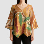 Australia Bottlebrush Kimono Sleeve Blouse Callistemon Aussie Native Flowers Indigenous Art - Aussie Hoodie