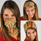 Australia Bottlebrush Neck Gaiter Callistemon Aussie Native Flowers Indigenous Art - Aussie Hoodie