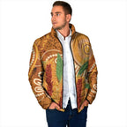 Australia Bottlebrush Padded Jacket Callistemon Aussie Native Flowers Indigenous Art - Aussie Hoodie