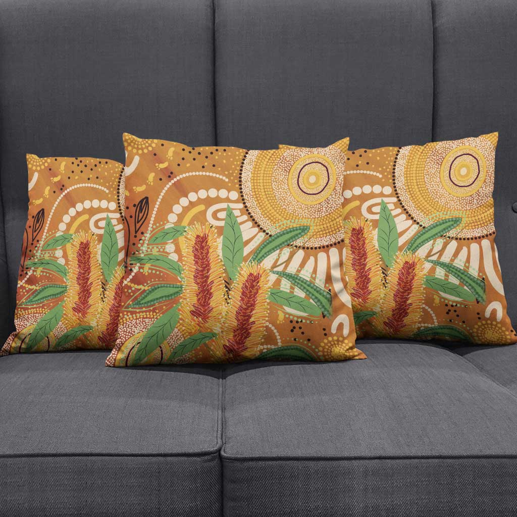 Australia Bottlebrush Pillow Cover Callistemon Aussie Native Flowers Indigenous Art - Aussie Hoodie