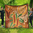 Australia Bottlebrush Quilt Callistemon Aussie Native Flowers Indigenous Art - Aussie Hoodie