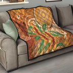 Australia Bottlebrush Quilt Callistemon Aussie Native Flowers Indigenous Art - Aussie Hoodie