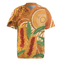 Australia Bottlebrush Rugby Jersey Callistemon Aussie Native Flowers Indigenous Art - Aussie Hoodie