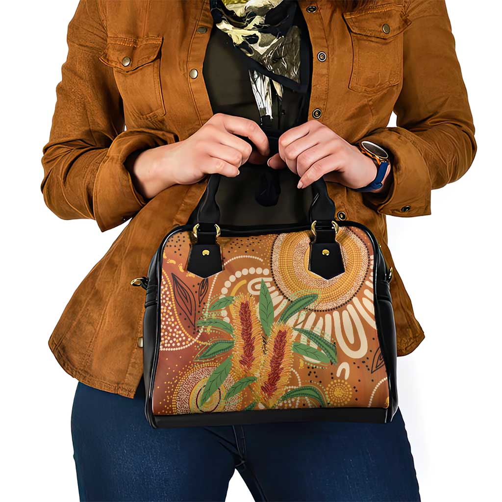 Australia Bottlebrush Shoulder Handbag Callistemon Aussie Native Flowers Indigenous Art - Aussie Hoodie