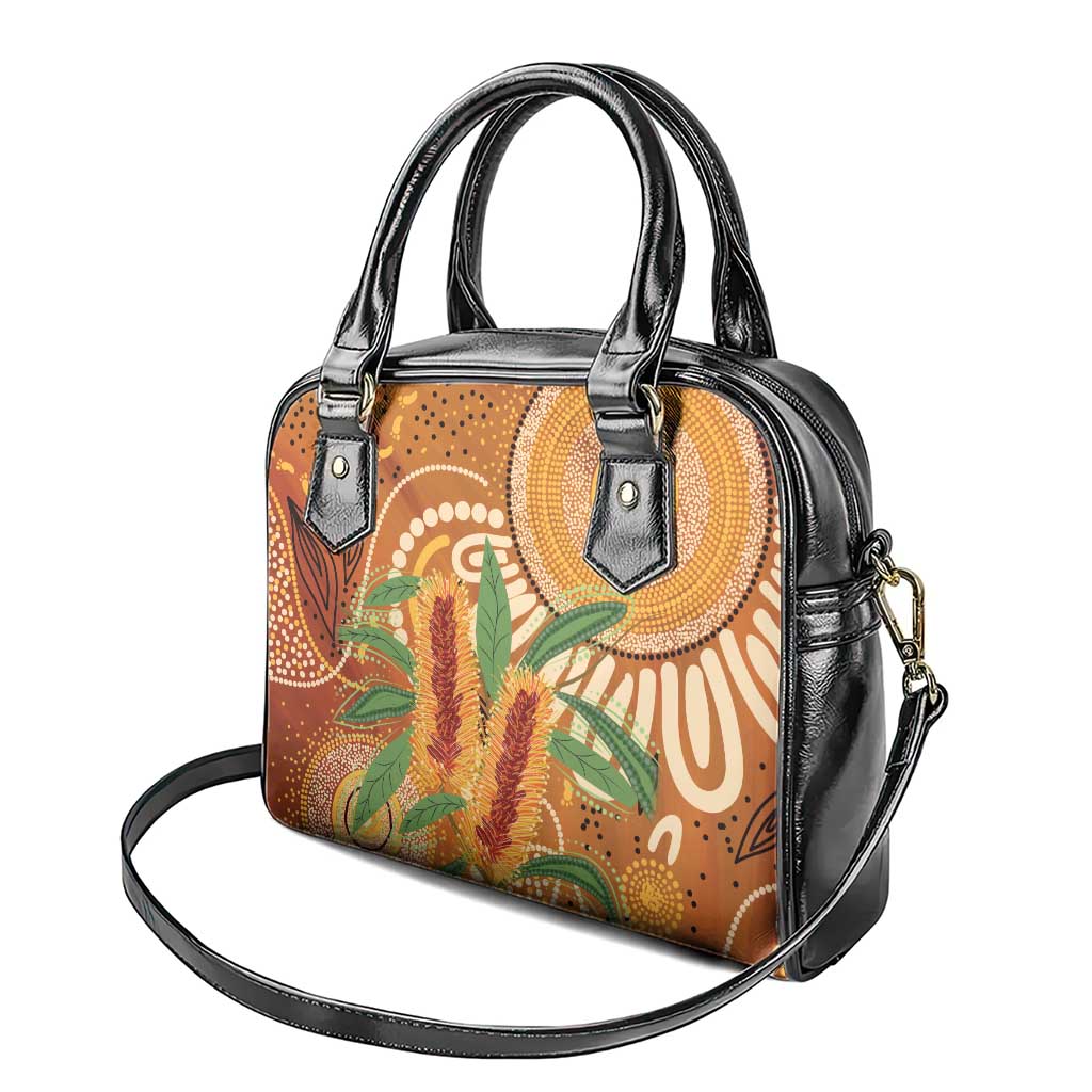 Australia Bottlebrush Shoulder Handbag Callistemon Aussie Native Flowers Indigenous Art - Aussie Hoodie
