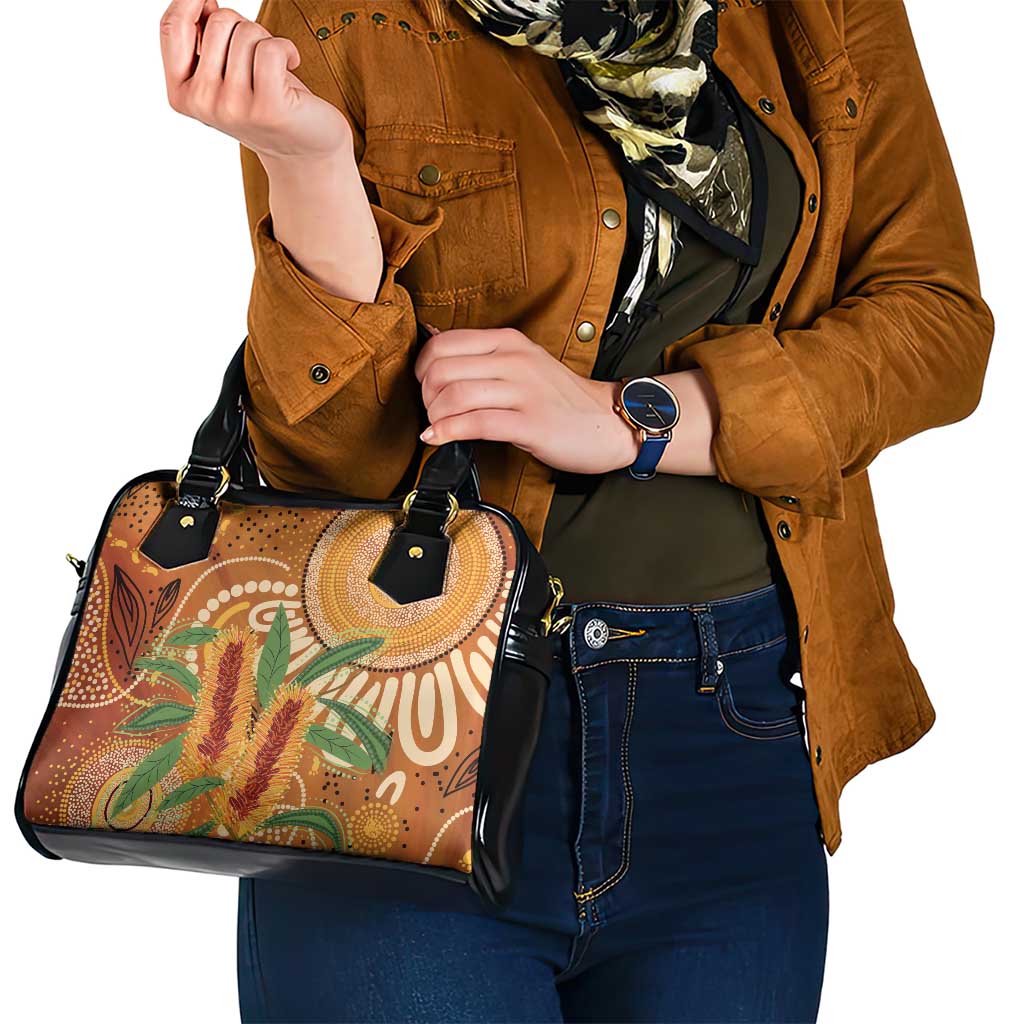 Australia Bottlebrush Shoulder Handbag Callistemon Aussie Native Flowers Indigenous Art - Aussie Hoodie
