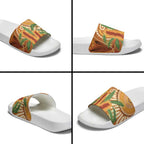 Australia Bottlebrush Slide Sandals Callistemon Aussie Native Flowers Indigenous Art - Aussie Hoodie
