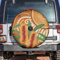 Australia Bottlebrush Spare Tire Cover Callistemon Aussie Native Flowers Indigenous Art - Aussie Hoodie
