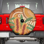 Australia Bottlebrush Spare Tire Cover Callistemon Aussie Native Flowers Indigenous Art - Aussie Hoodie