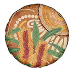 Australia Bottlebrush Spare Tire Cover Callistemon Aussie Native Flowers Indigenous Art - Aussie Hoodie