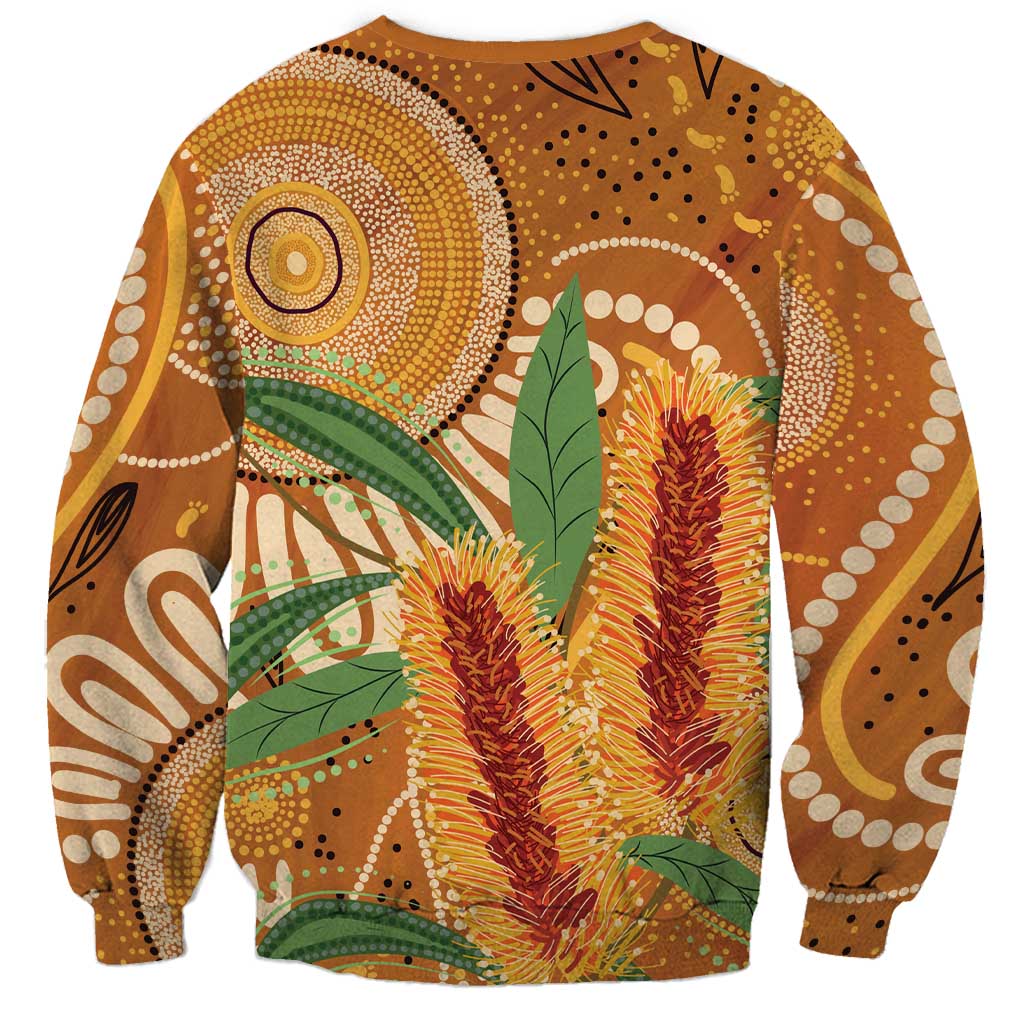 Australia Bottlebrush Sweatshirt Callistemon Aussie Native Flowers Indigenous Art - Aussie Hoodie