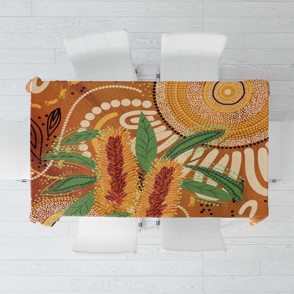 Australia Bottlebrush Tablecloth Callistemon Aussie Native Flowers Indigenous Art - Aussie Hoodie