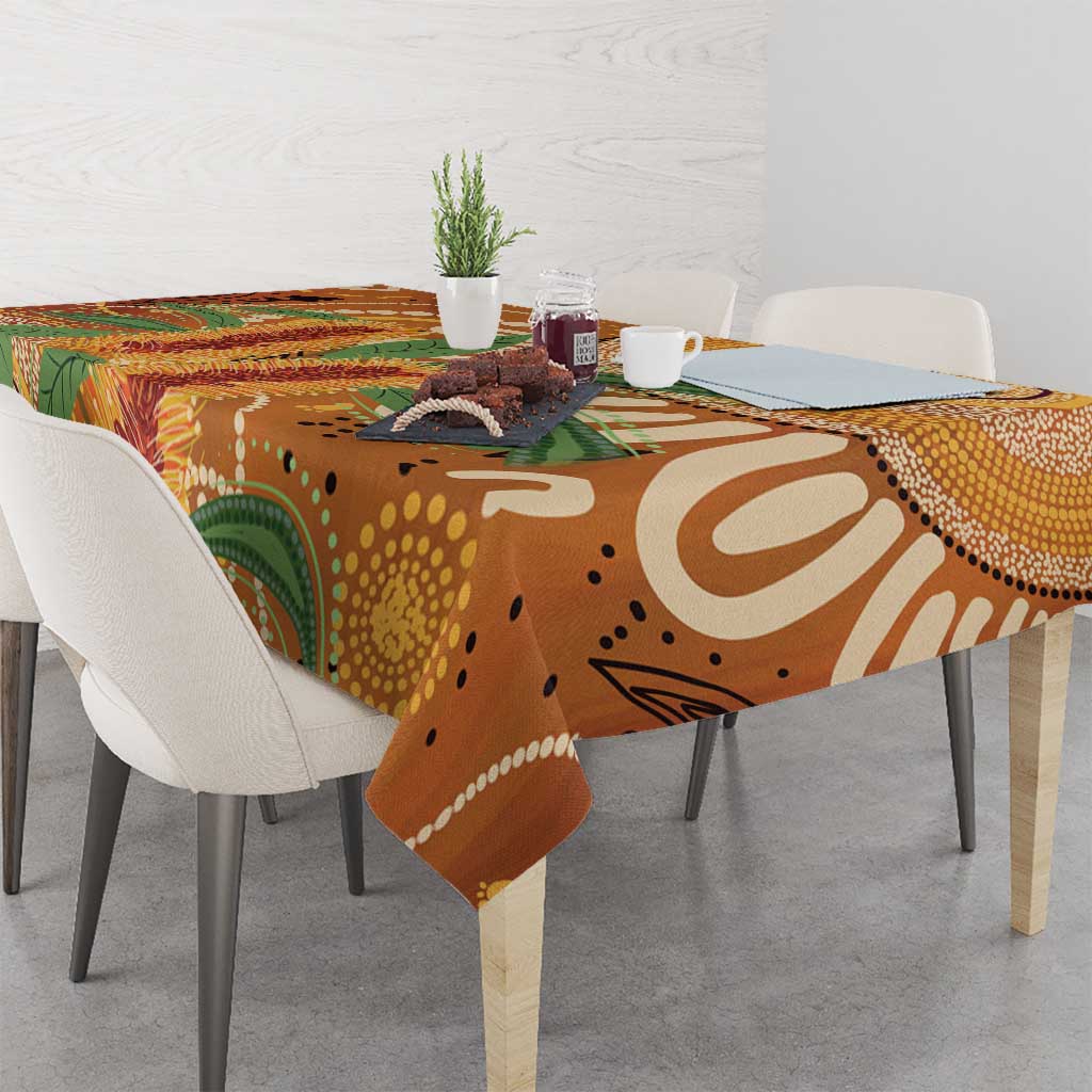 Australia Bottlebrush Tablecloth Callistemon Aussie Native Flowers Indigenous Art - Aussie Hoodie