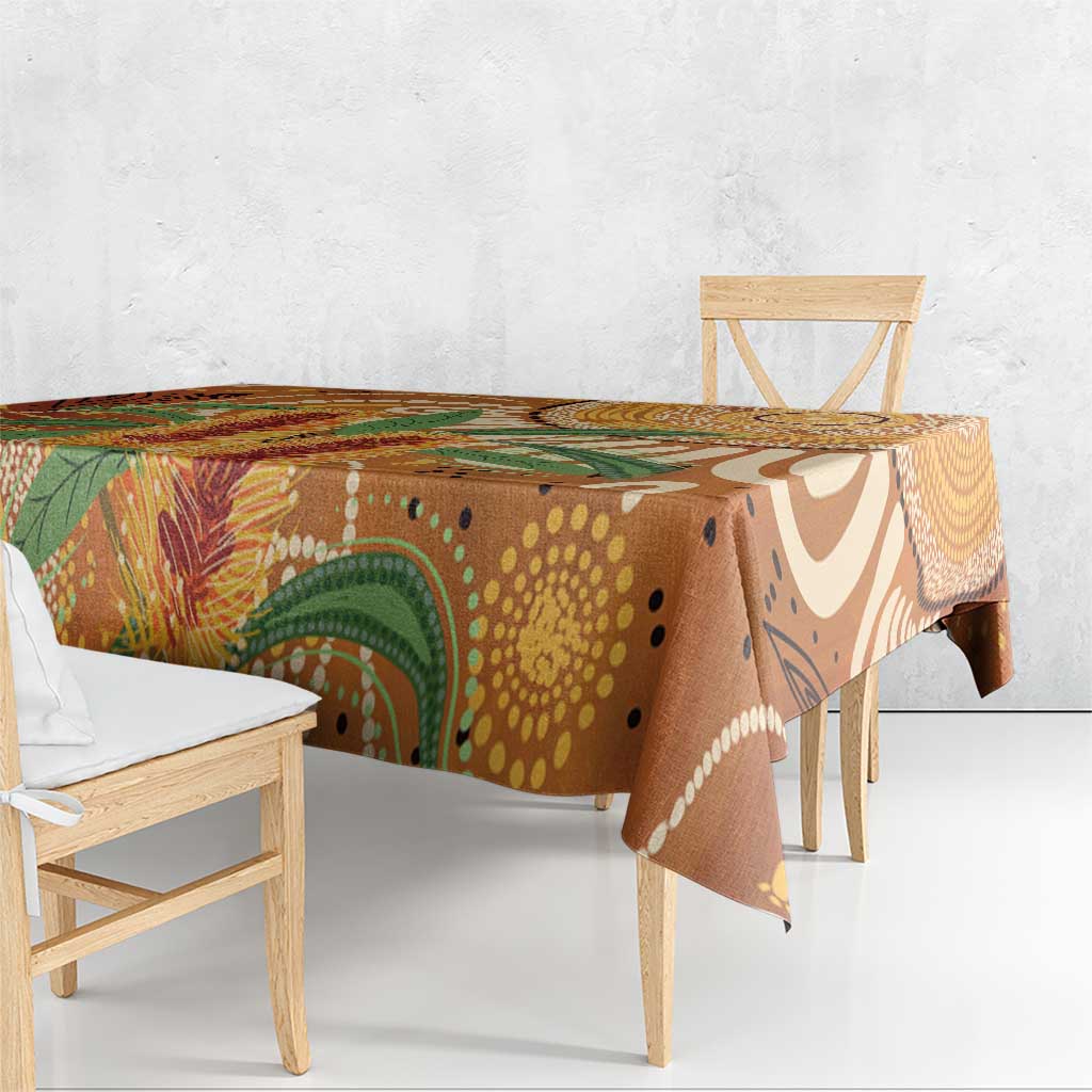 Australia Bottlebrush Tablecloth Callistemon Aussie Native Flowers Indigenous Art - Aussie Hoodie
