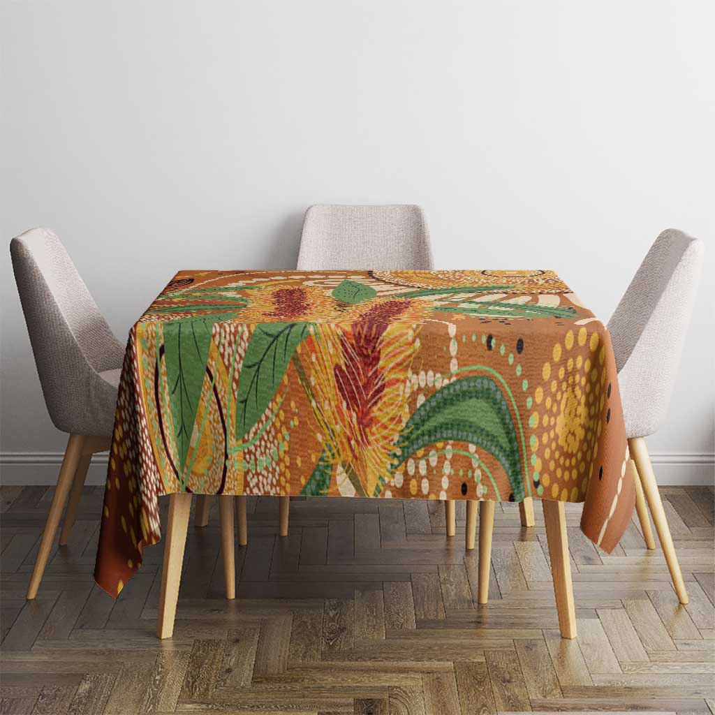 Australia Bottlebrush Tablecloth Callistemon Aussie Native Flowers Indigenous Art - Aussie Hoodie