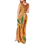 Australia Bottlebrush Tank Maxi Dress Callistemon Aussie Native Flowers Indigenous Art - Aussie Hoodie