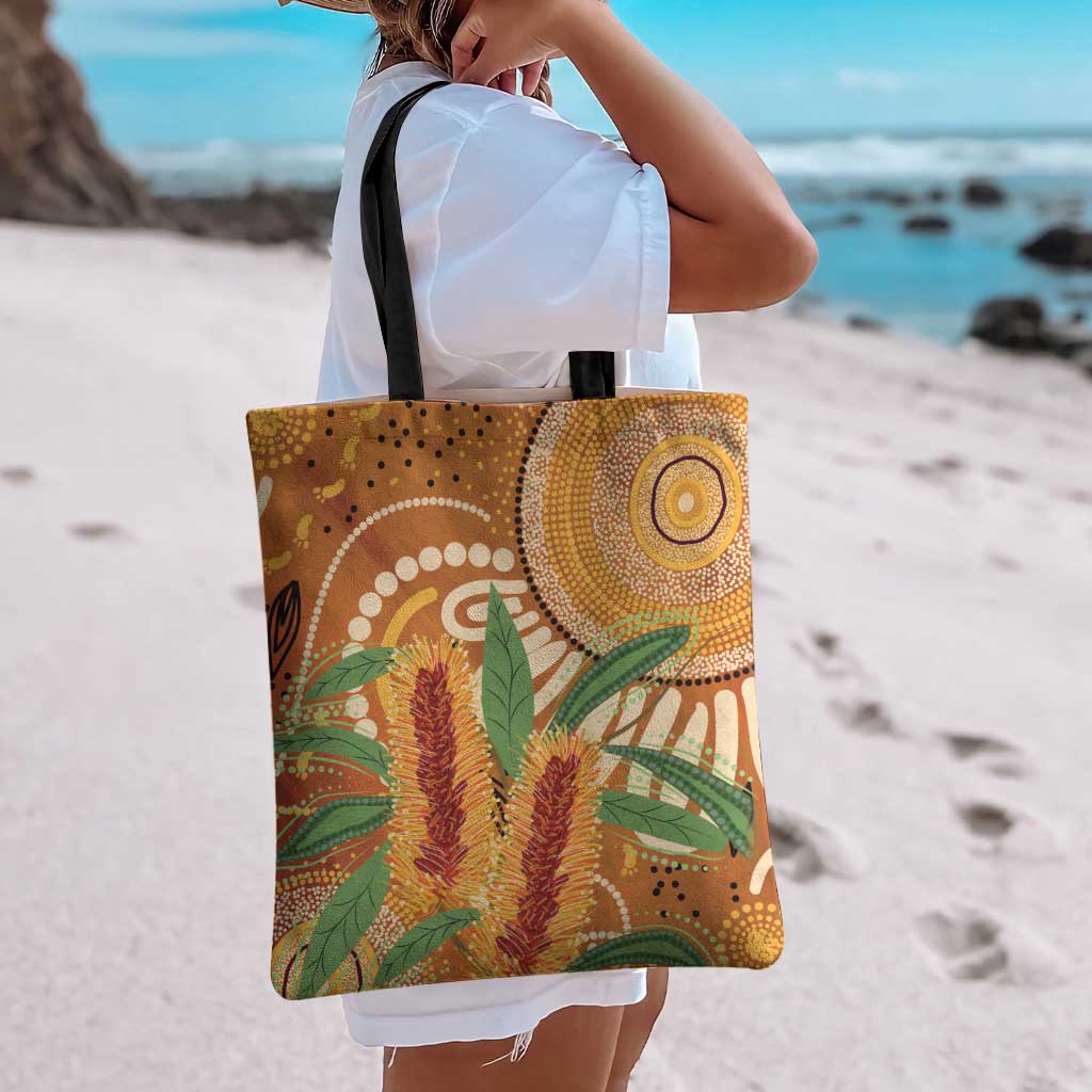 Australia Bottlebrush Tote Bag Callistemon Aussie Native Flowers Indigenous Art - Aussie Hoodie