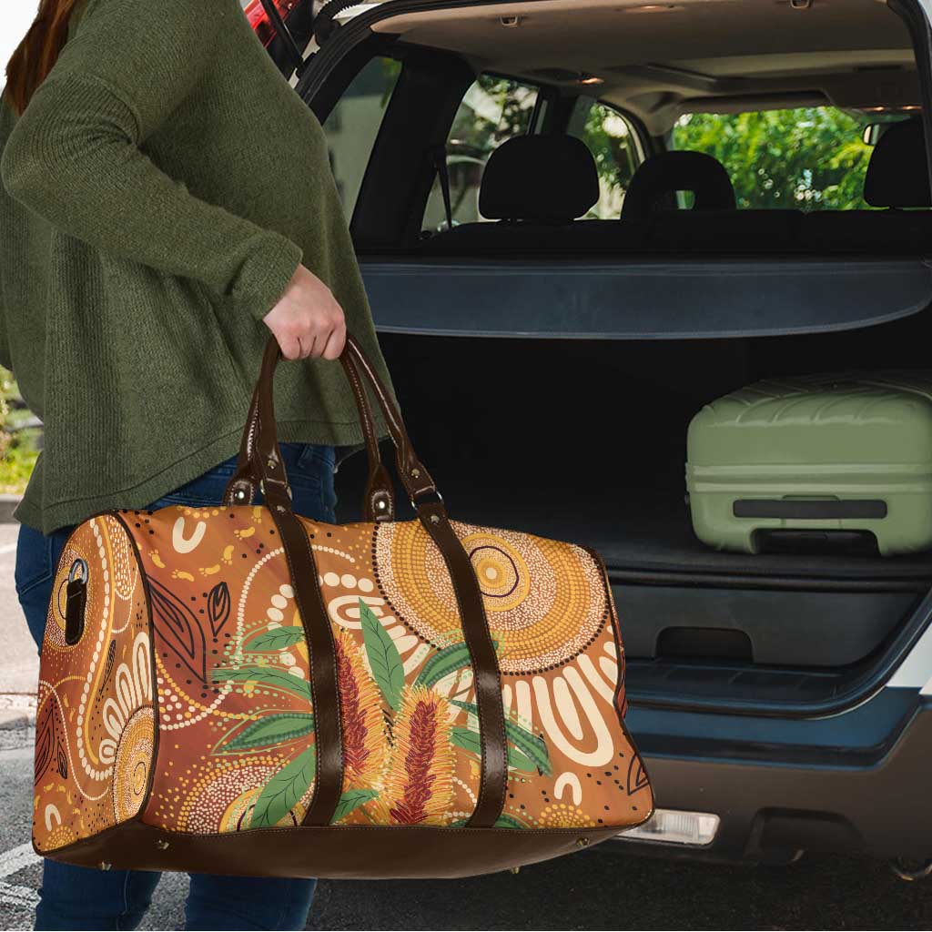 Australia Bottlebrush Travel Bag Callistemon Aussie Native Flowers Indigenous Art - Aussie Hoodie