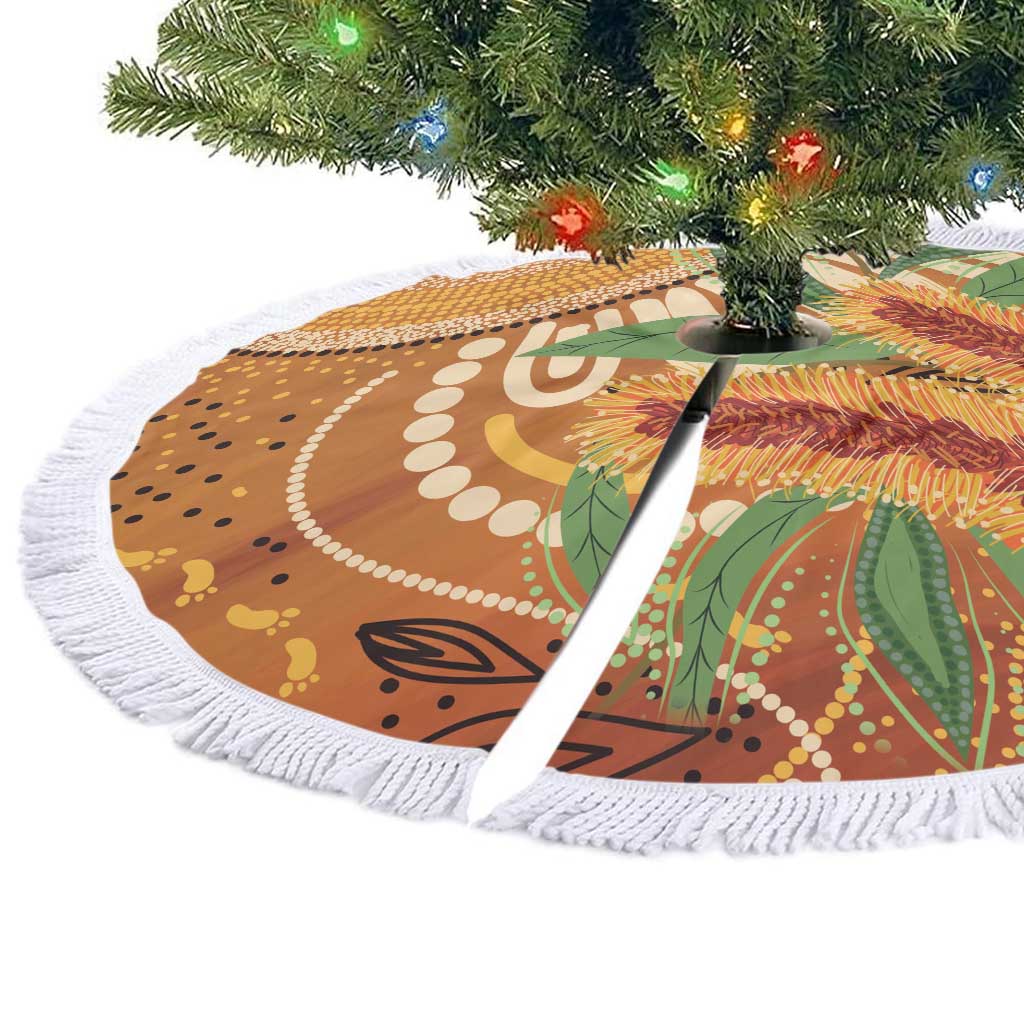 Australia Bottlebrush Tree Skirt Callistemon Aussie Native Flowers Indigenous Art - Aussie Hoodie