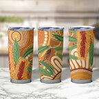 Australia Bottlebrush Tumbler Cup Callistemon Aussie Native Flowers Indigenous Art - Aussie Hoodie