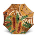 Australia Bottlebrush Umbrella Callistemon Aussie Native Flowers Indigenous Art - Aussie Hoodie