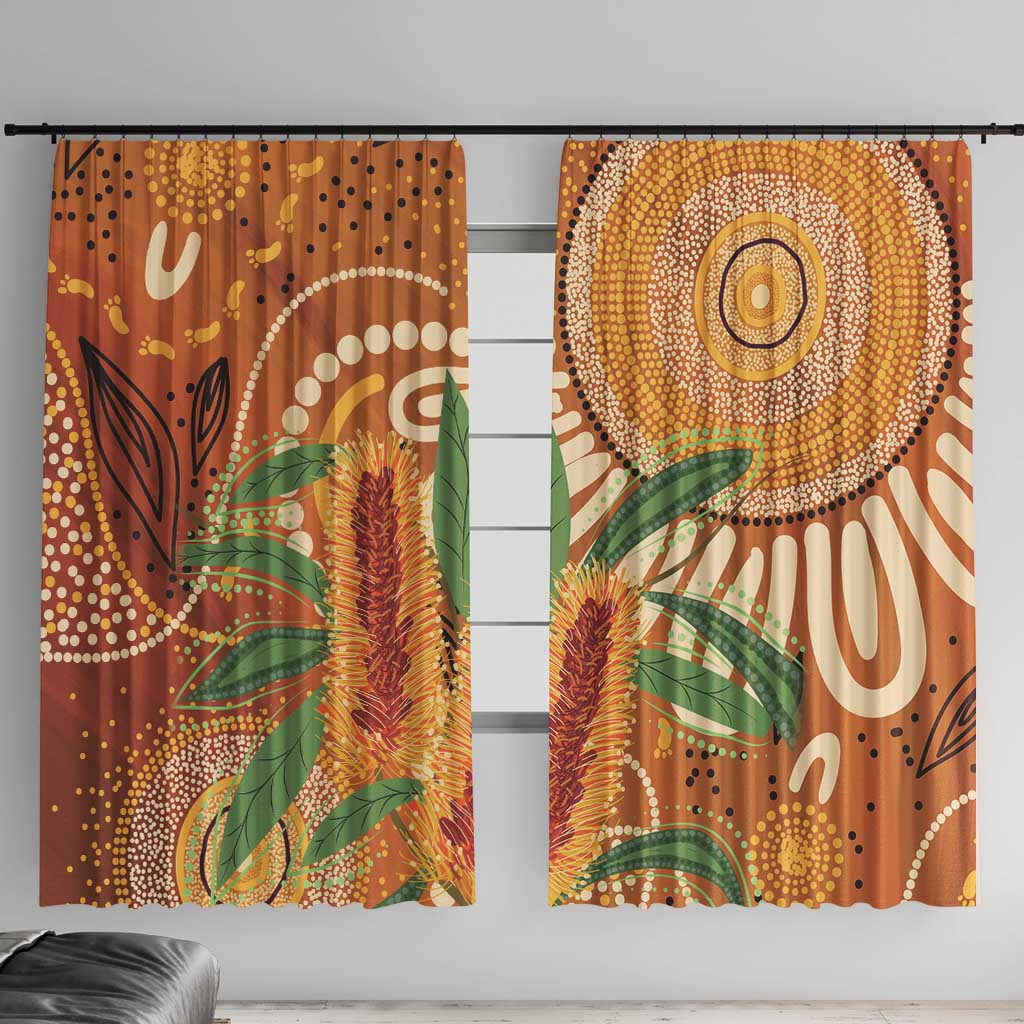 Australia Bottlebrush Window Curtain Callistemon Aussie Native Flowers Indigenous Art - Aussie Hoodie
