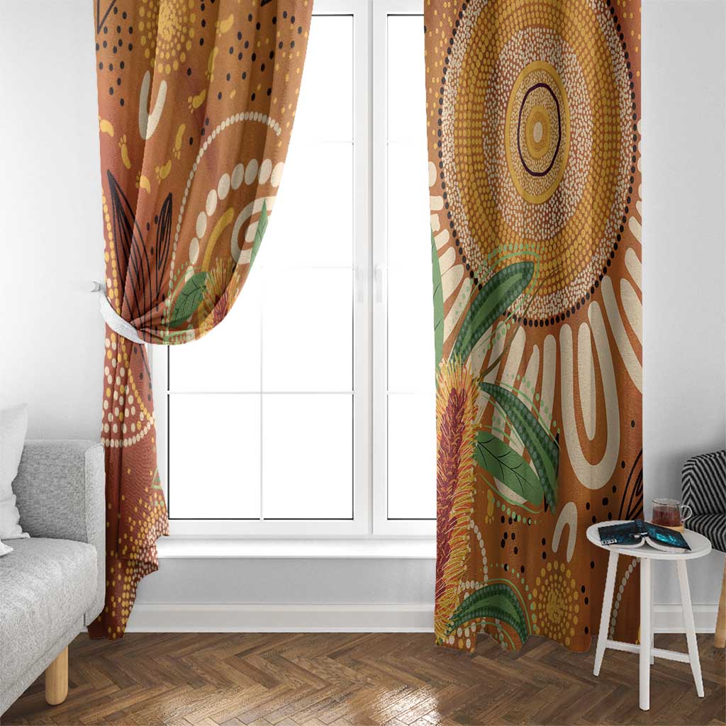 Australia Bottlebrush Window Curtain Callistemon Aussie Native Flowers Indigenous Art - Aussie Hoodie