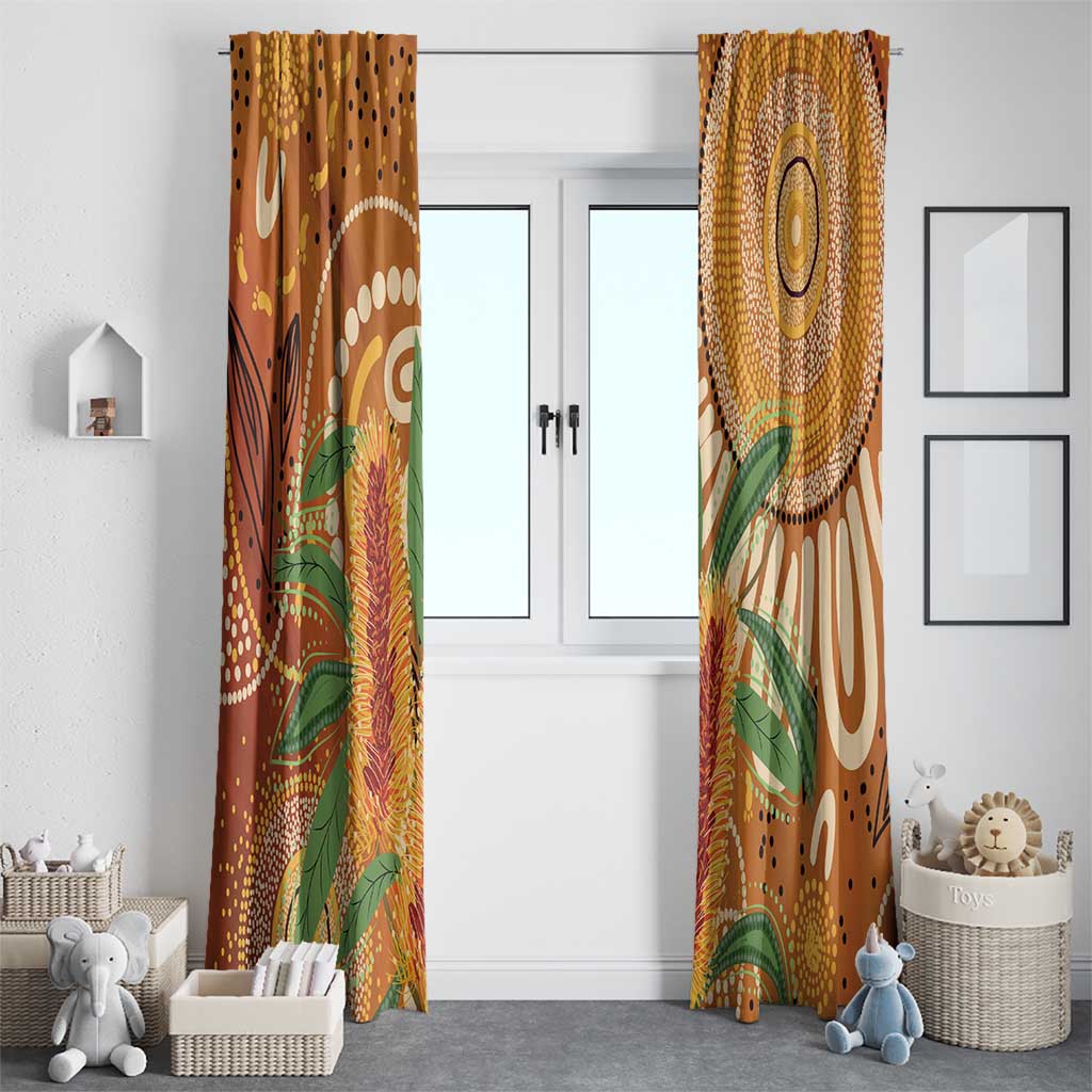 Australia Bottlebrush Window Curtain Callistemon Aussie Native Flowers Indigenous Art - Aussie Hoodie