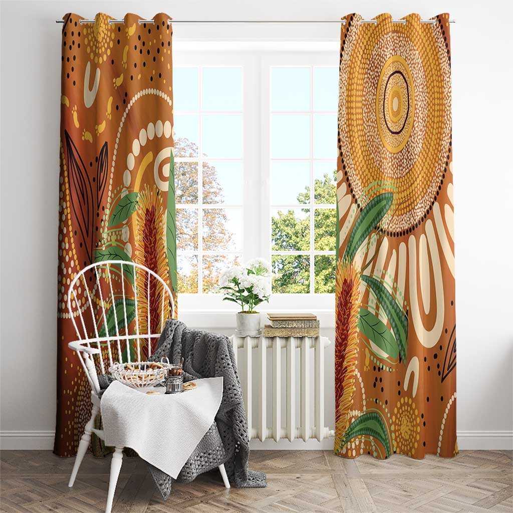 Australia Bottlebrush Window Curtain Callistemon Aussie Native Flowers Indigenous Art - Aussie Hoodie