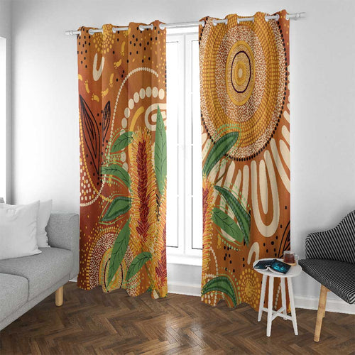 Australia Bottlebrush Window Curtain Callistemon Aussie Native Flowers Indigenous Art - Aussie Hoodie