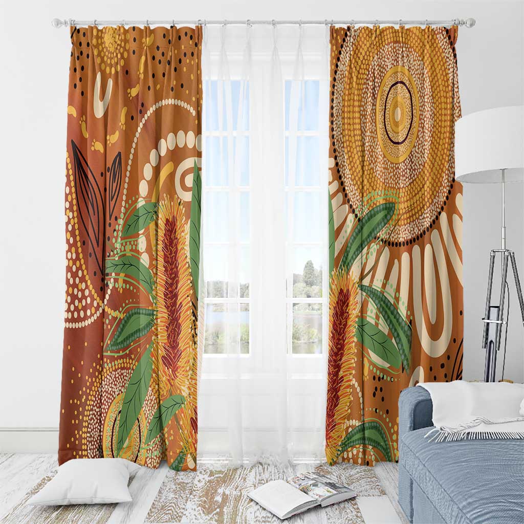 Australia Bottlebrush Window Curtain Callistemon Aussie Native Flowers Indigenous Art - Aussie Hoodie