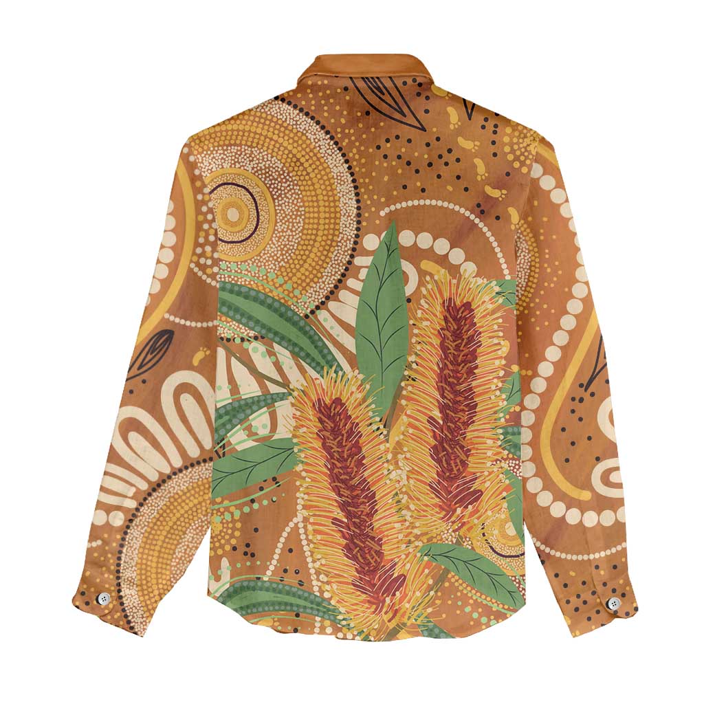 Australia Bottlebrush Women Casual Shirt Callistemon Aussie Native Flowers Indigenous Art - Aussie Hoodie