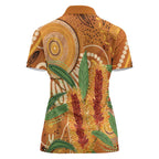 Australia Bottlebrush Women Polo Shirt Callistemon Aussie Native Flowers Indigenous Art - Aussie Hoodie