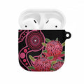 Australia Waratah AirPods Case Telopea Aussie Native Flowers Indigenous Art - Aussie Hoodie