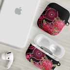Australia Waratah AirPods Case Telopea Aussie Native Flowers Indigenous Art - Aussie Hoodie