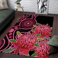 Australia Waratah Area Rug Telopea Aussie Native Flowers Indigenous Art - Aussie Hoodie