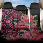 Australia Waratah Back Car Seat Cover Telopea Aussie Native Flowers Indigenous Art - Aussie Hoodie