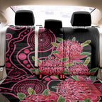 Australia Waratah Back Car Seat Cover Telopea Aussie Native Flowers Indigenous Art - Aussie Hoodie