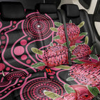 Australia Waratah Back Car Seat Cover Telopea Aussie Native Flowers Indigenous Art - Aussie Hoodie