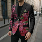 Australia Waratah Blazer Telopea Aussie Native Flowers Indigenous Art - Aussie Hoodie