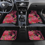 Australia Waratah Car Mats Telopea Aussie Native Flowers Indigenous Art - Aussie Hoodie