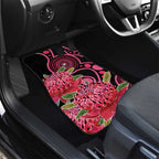 Australia Waratah Car Mats Telopea Aussie Native Flowers Indigenous Art - Aussie Hoodie