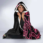 Australia Waratah Hooded Blanket Telopea Aussie Native Flowers Indigenous Art - Aussie Hoodie