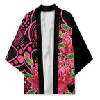 Australia Waratah Kimono Telopea Aussie Native Flowers Indigenous Art - Aussie Hoodie