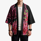 Australia Waratah Kimono Telopea Aussie Native Flowers Indigenous Art - Aussie Hoodie