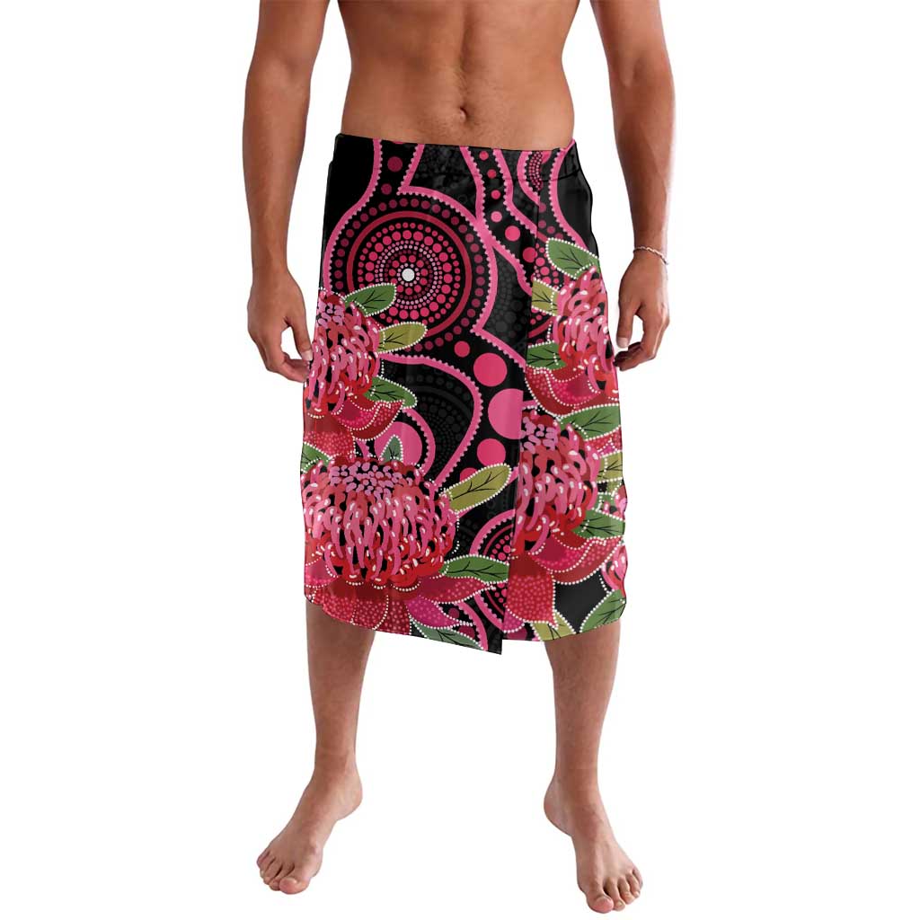 Australia Waratah Lavalava Telopea Aussie Native Flowers Indigenous Art - Aussie Hoodie