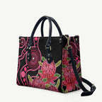 Australia Waratah Leather Bag Telopea Aussie Native Flowers Indigenous Art - Aussie Hoodie
