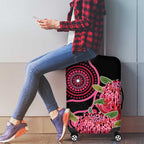 Australia Waratah Luggage Cover Telopea Aussie Native Flowers Indigenous Art - Aussie Hoodie